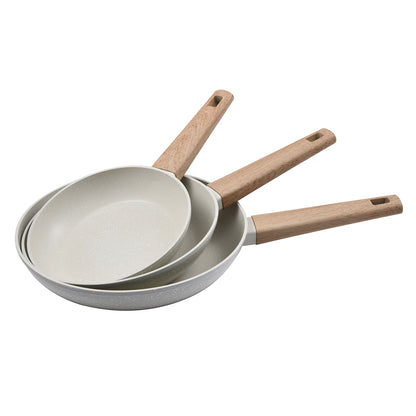 Set 3 Sartenes Aluminio Forjado Naturally - Bergner