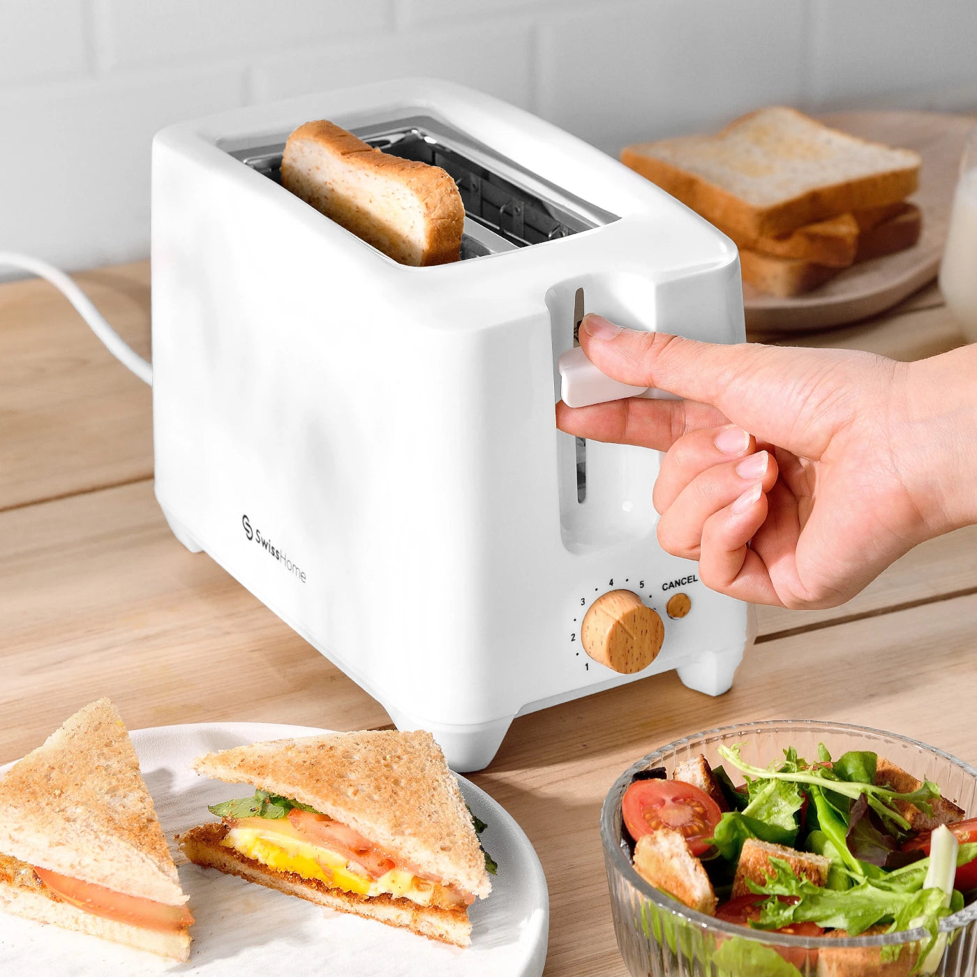 Tostadora 2 Rebanadas 750W con 7 Velocidades Petit Harmony - Swiss Home