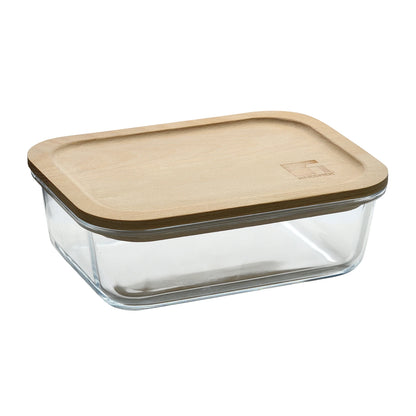 Táper hermético de Vidrio Borosilicato 1L Naturally - Bergner