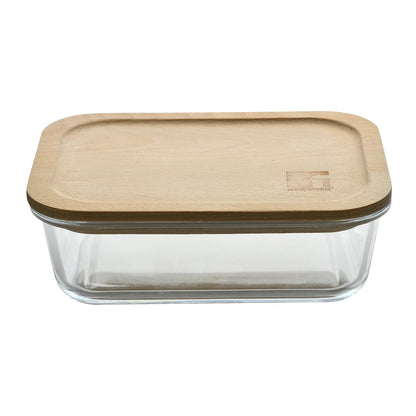 Táper hermético de Vidrio Borosilicato 1L Naturally - Bergner