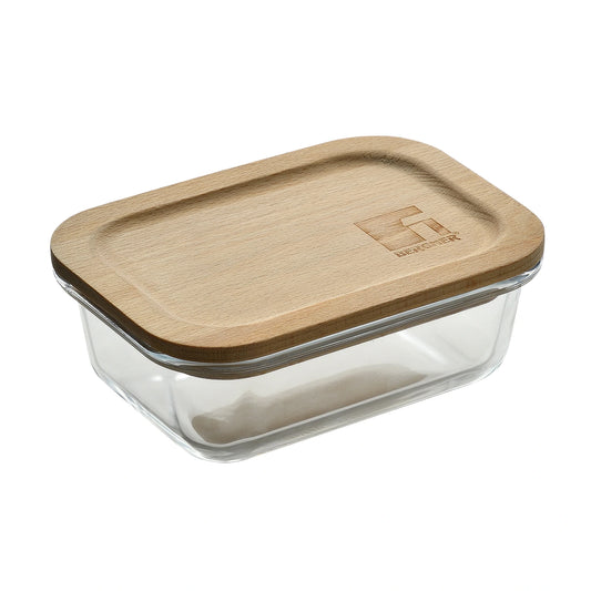 Táper hermético de Vidrio Borosilicato 300ml Naturally - Bergner