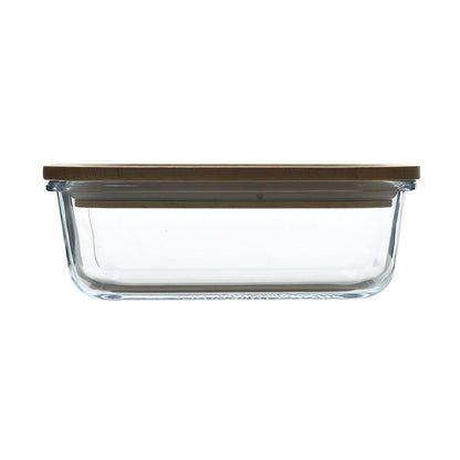 Táper hermético de Vidrio Borosilicato 650ml Naturally - Bergner