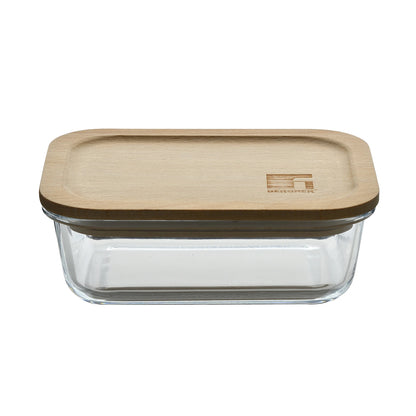 Táper hermético de Vidrio Borosilicato 650ml Naturally - Bergner