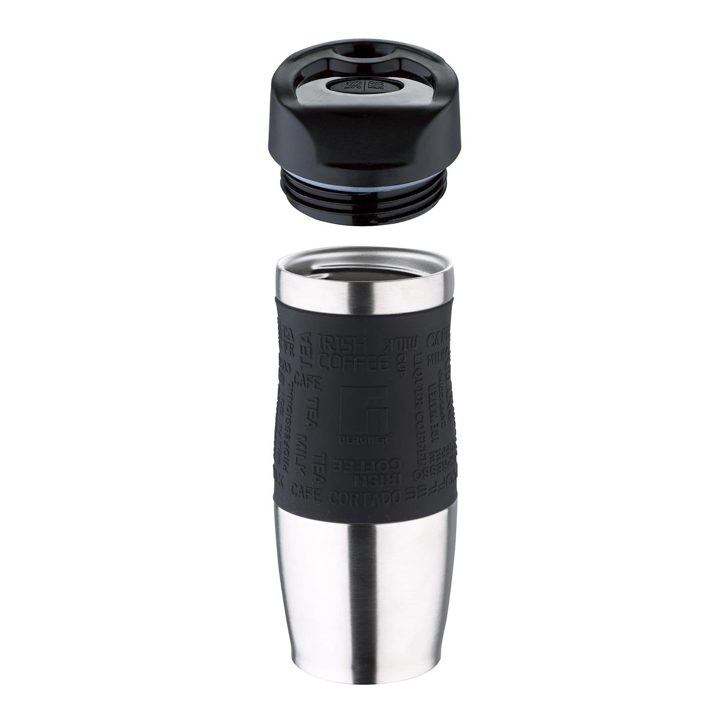 Termo de Viaje 400ml Acero Inox Black Travel - Bergner