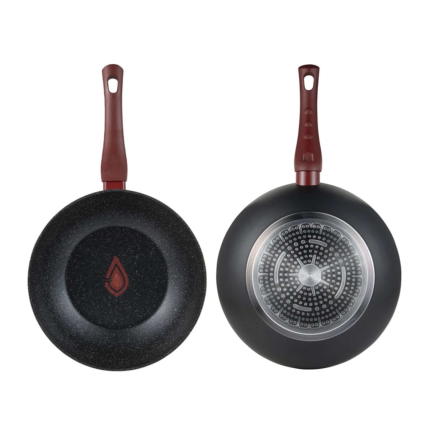 Wok 26Cm Aluminio Forjado Malbec - San Ignacio