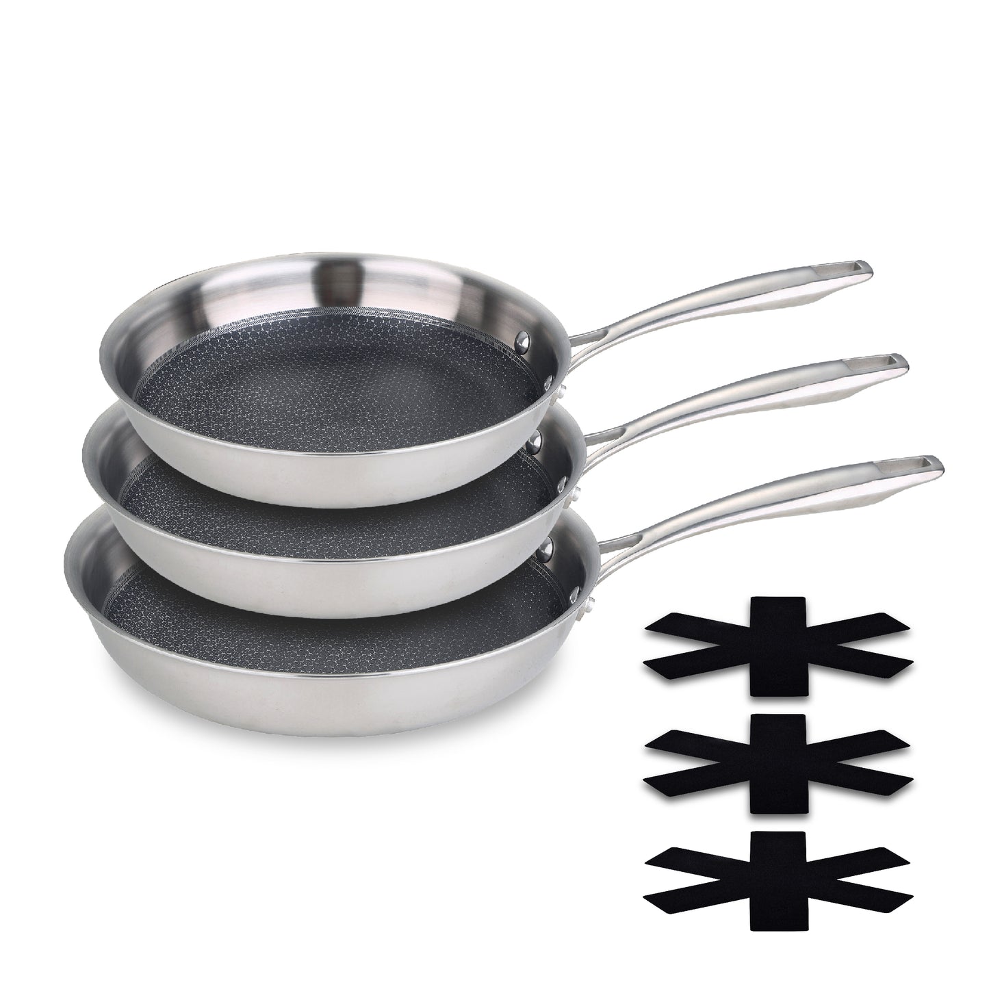 Juego de 3 sartenes MasterPRO 20, 24 y 28 cm - Hi-Tech 3