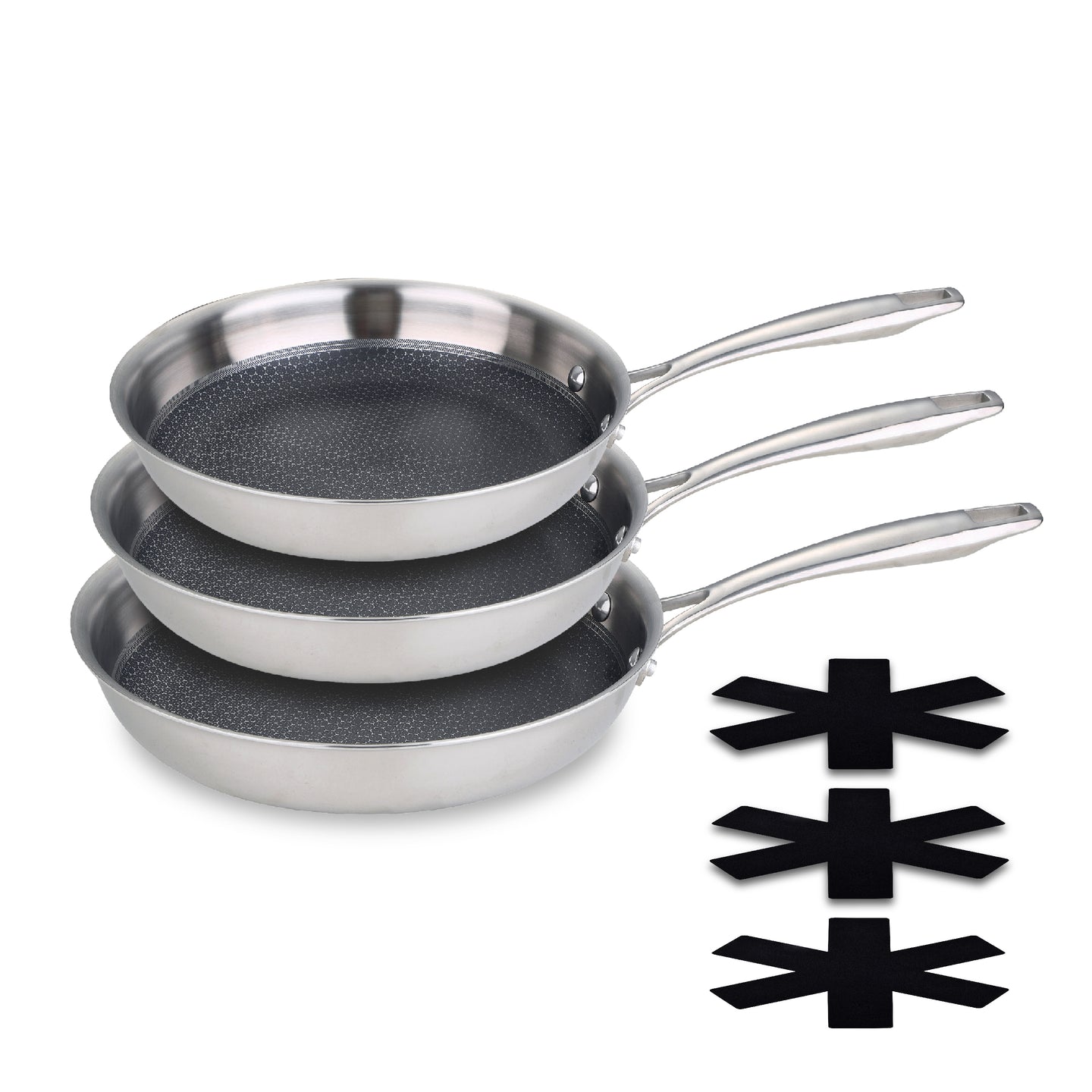 Juego de 3 sartenes MasterPRO 20, 24 y 28 cm - Hi-Tech 3