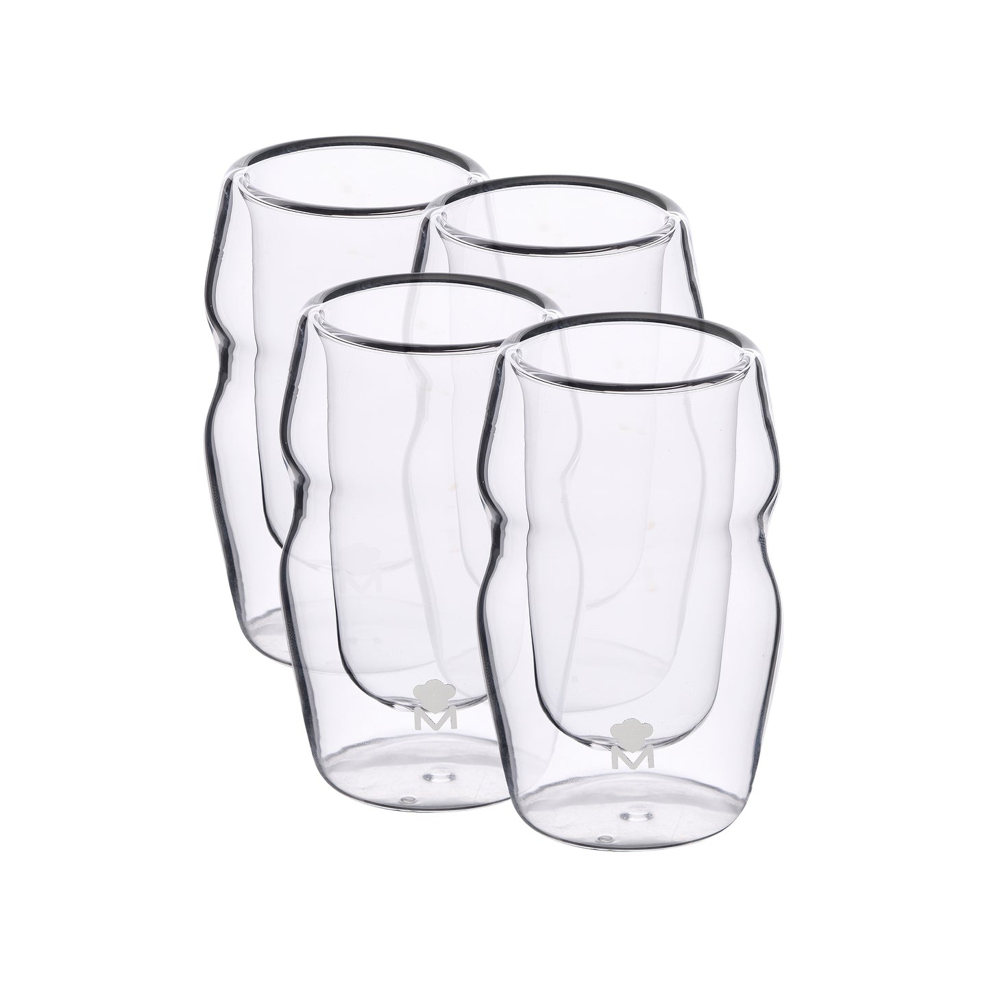 Set 4 Vasos de chupito doble pared MasterPRO 50 ml