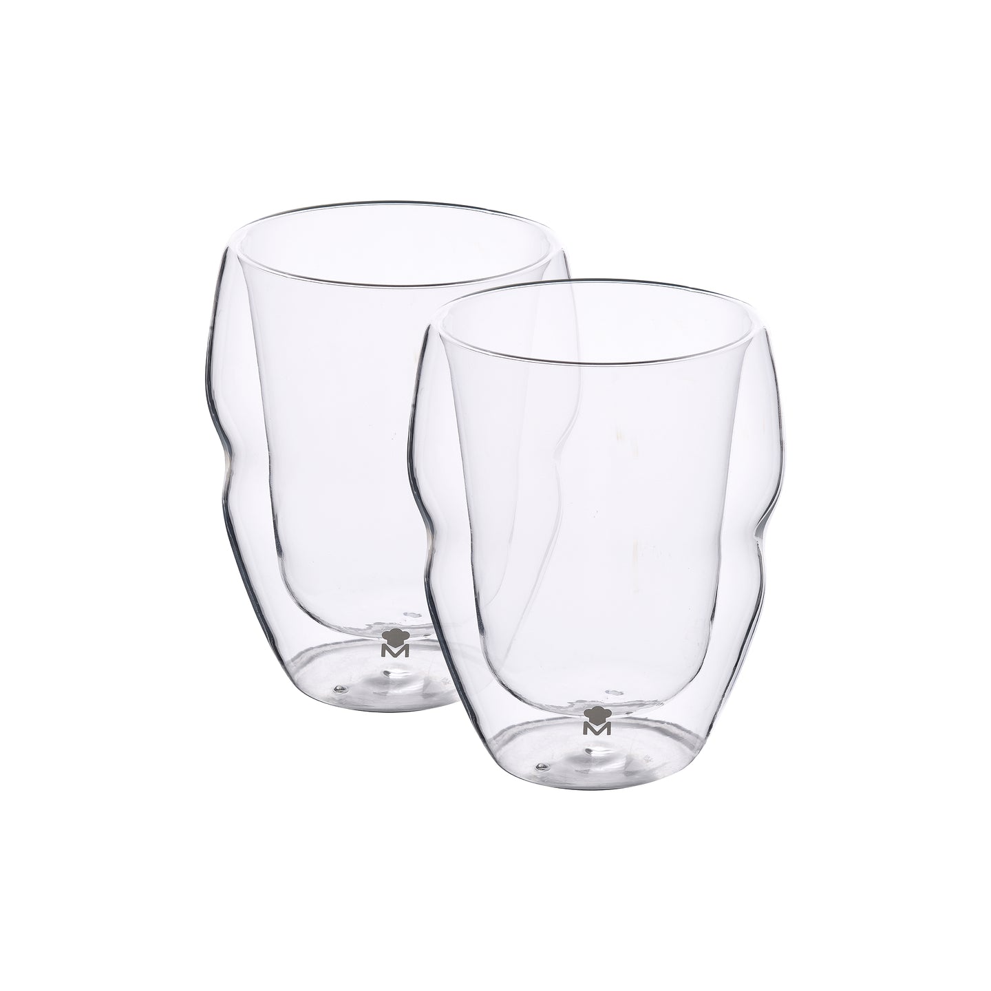 Set 2 Vasos doble pared MasterPRO 380 ml & SET 2PC VASO BAJO 380ML BOROSILICATO BARWARE MIXOLOGY MP