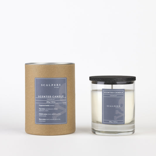 VELA AROMÁTICA 200G AROMA SCALPERS CEDRO #7 365 SCALPERS HOME SC