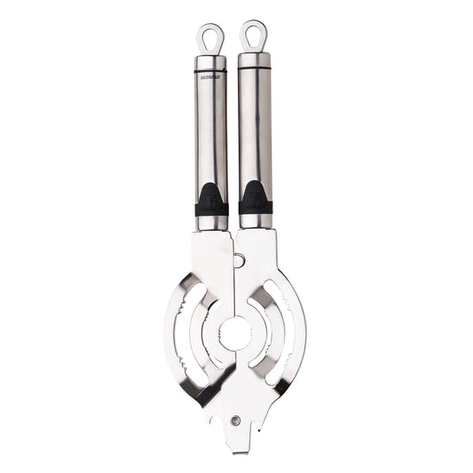 Abrelatas multifunción de acero inoxidable Bergner - Gizmo