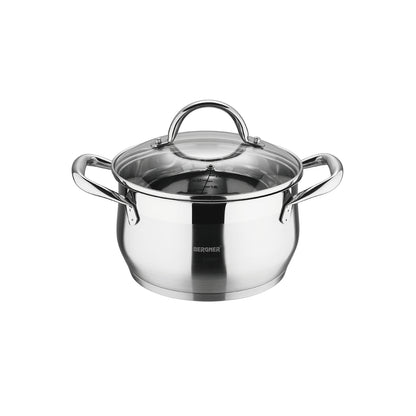 Batería de cocina Bergner 4 cacerolas con tapa Acero inoxidable - Gourmet (6)