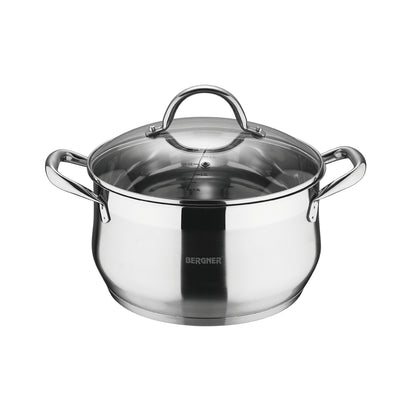 Batería de cocina Bergner 4 cacerolas con tapa Acero inoxidable - Gourmet (5)