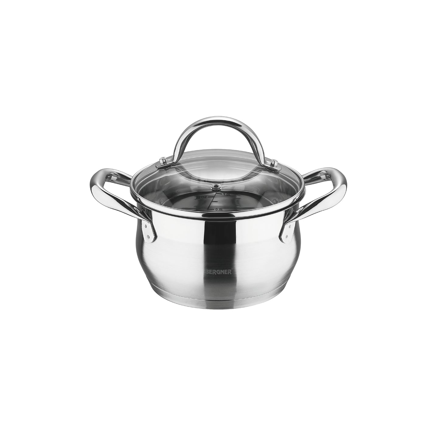 Batería de cocina Bergner 4 cacerolas con tapa Acero inoxidable - Gourmet (7)