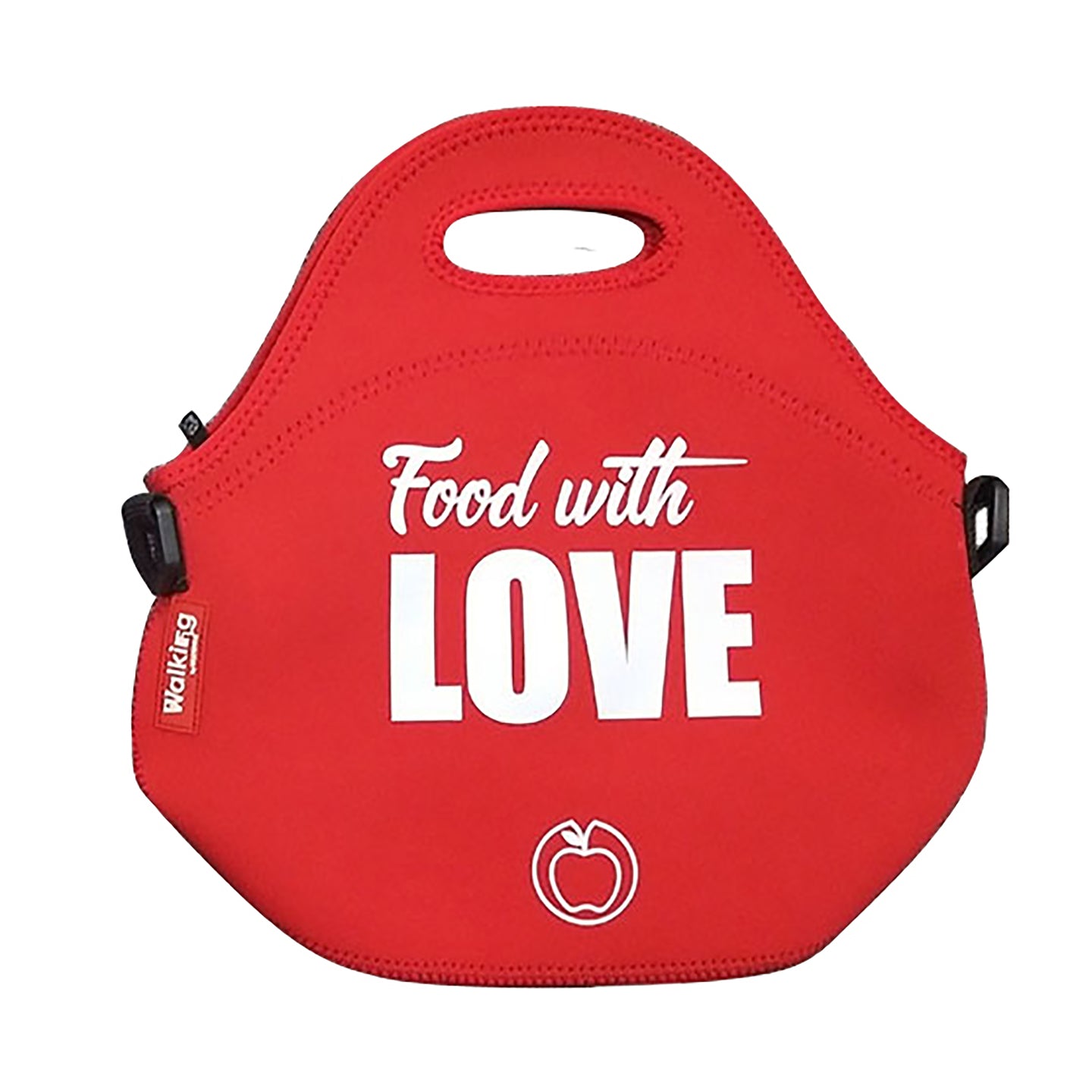 BOLSA ALMUERZO NEOPRENO 30X30X17CM ROJA FOOD WITH LOVE BG