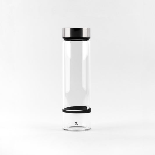 BOTELLA AGUA BOROSILICATO 600ML NEGRO 365 SCALPERS HOME SC