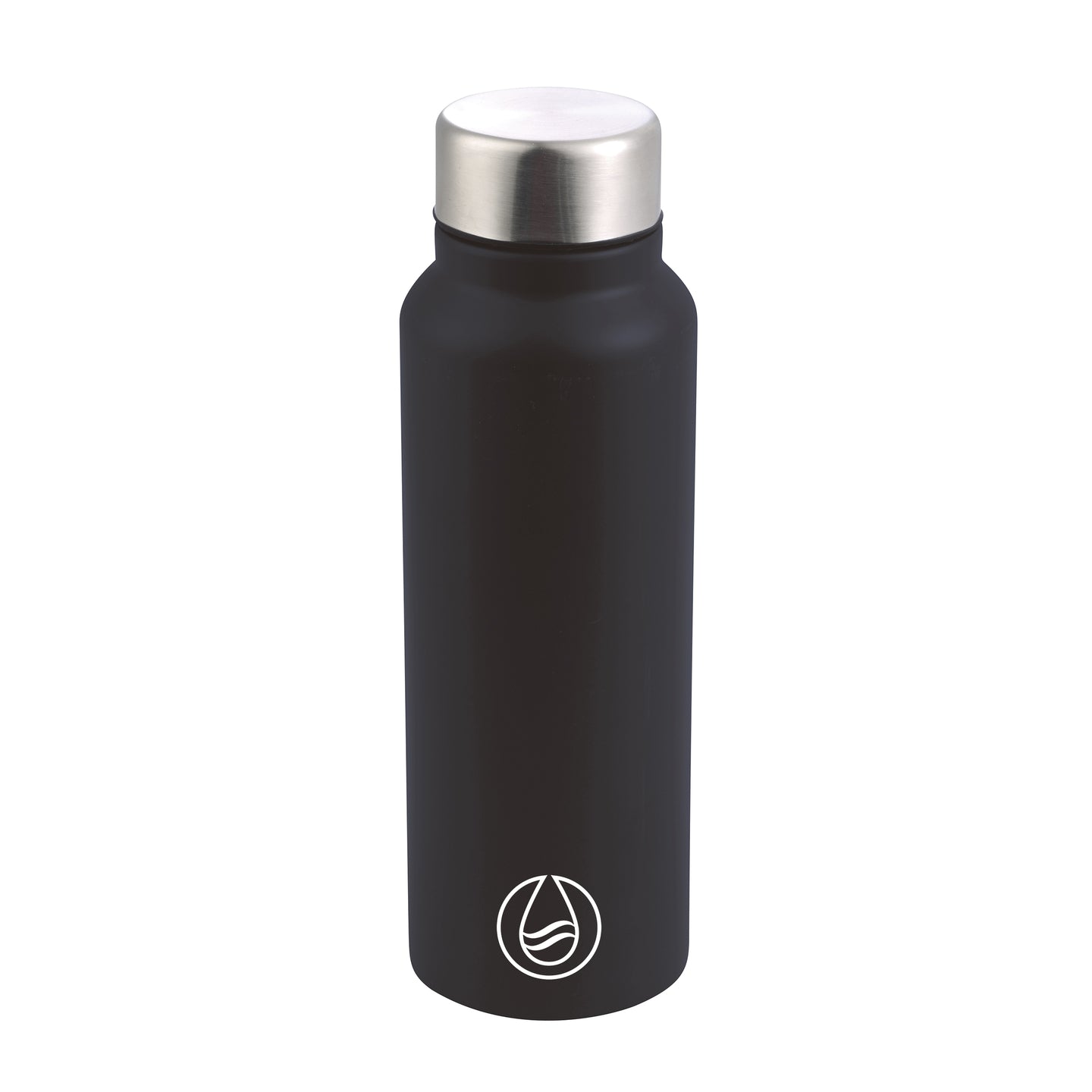 BOTELLA AGUA 750ML ACER.INOX NEGRO WALKING ANYWHERE BG
