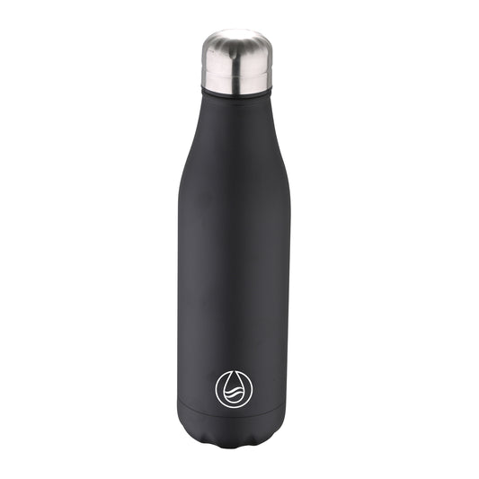 BOTELLA TERMO 500ML ACER.INOX NEGRO WALKING ANYWHERE BG