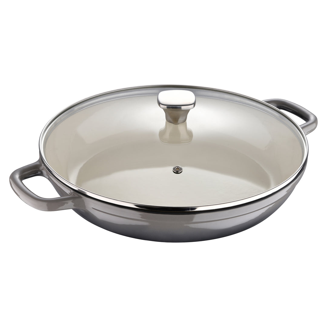 Cacerola baja con tapa MasterPRO Hierro fundido Ø30.5 cm - Unique