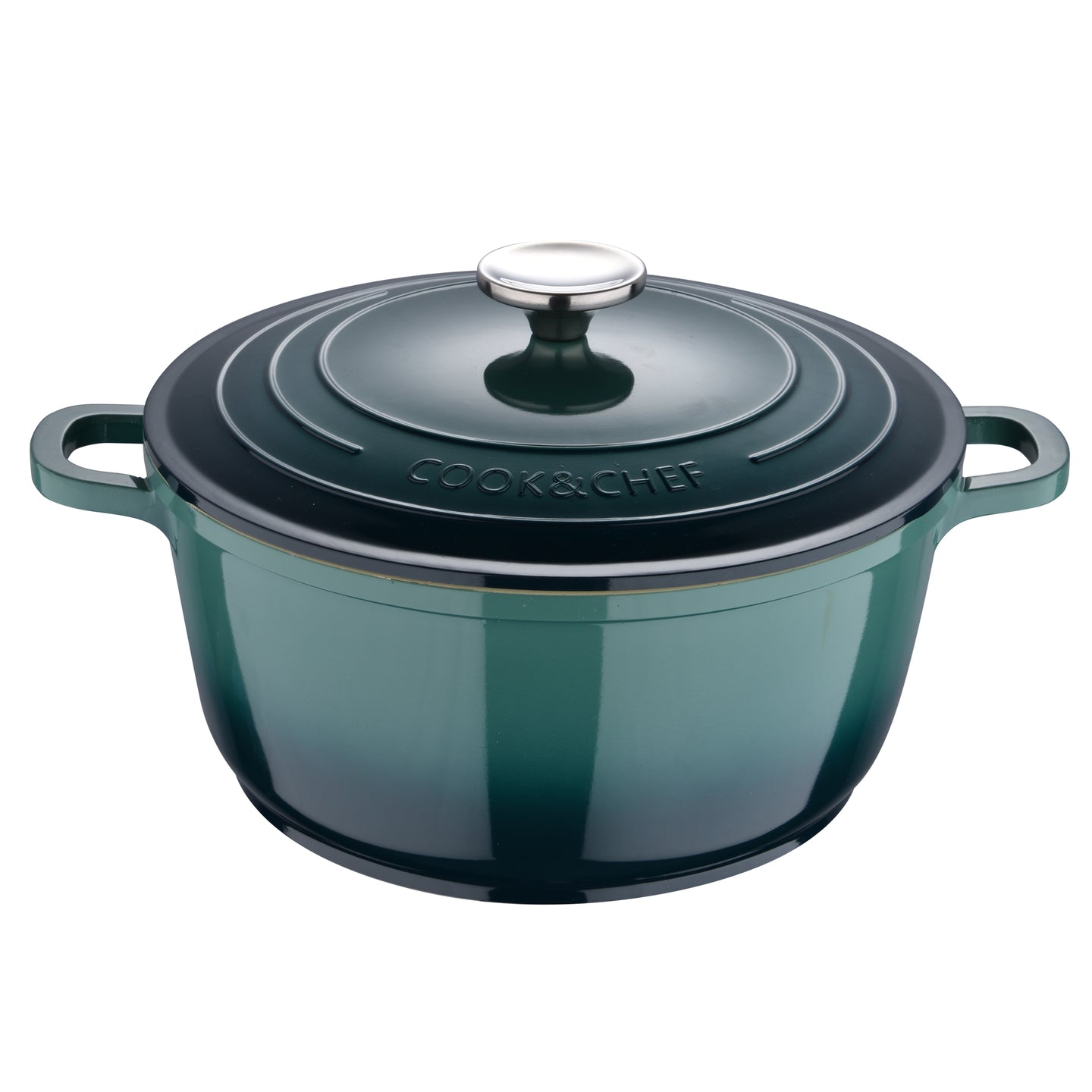 CACEROLA 24X11CM ALUMINIO FUNDIDO IND C/TAPA EXCALIBUR GREEN BG