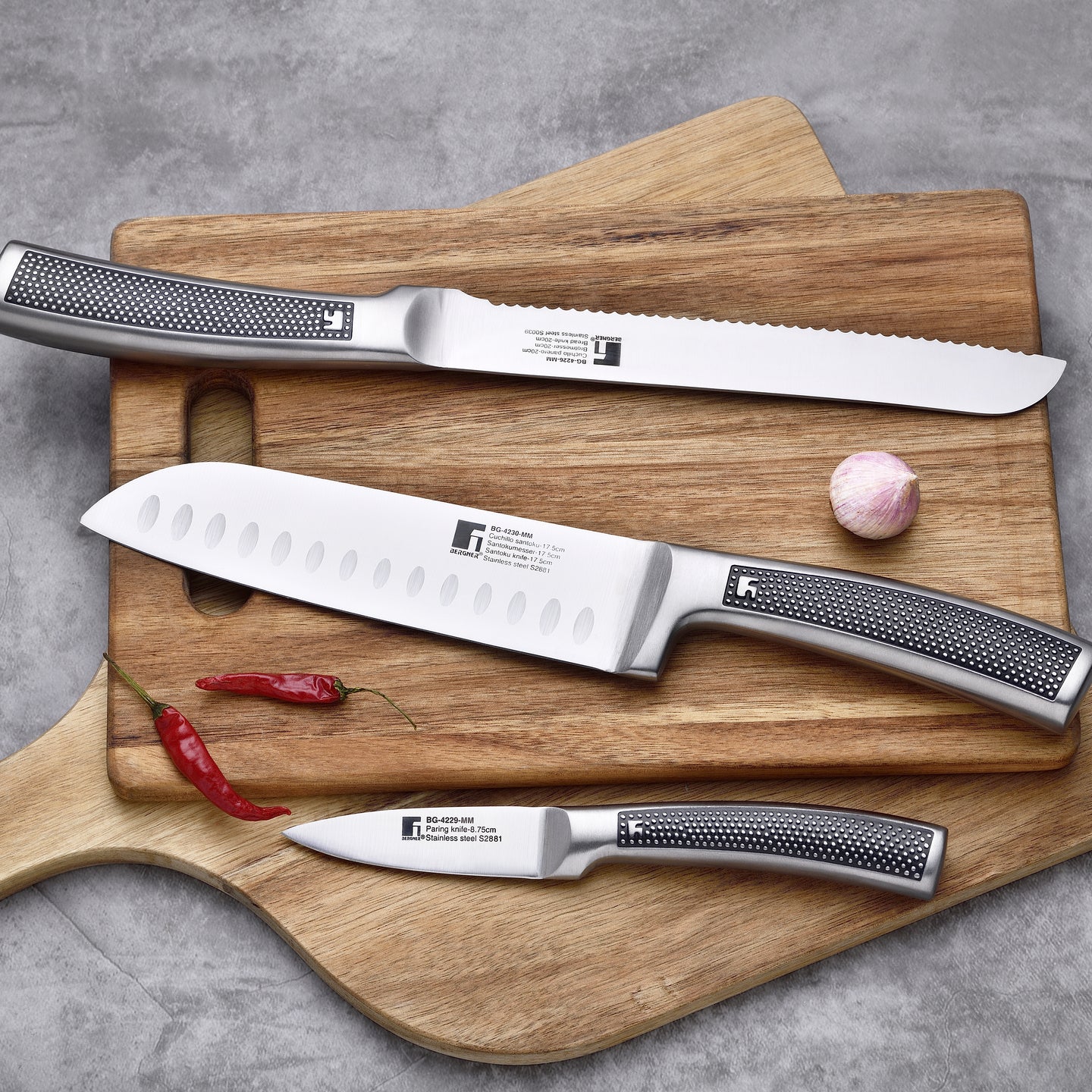 Cuchillo santoku Bergner Harley 17.5 cm (4)
