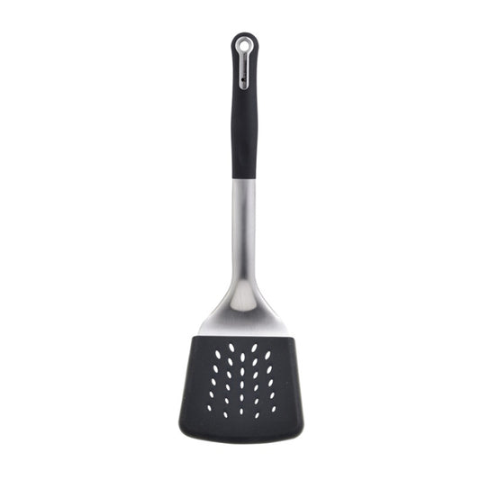 ESPATULA RANURADA 34.3X10.3X4.7CM ACERO INOX + PBT FOODIES MP