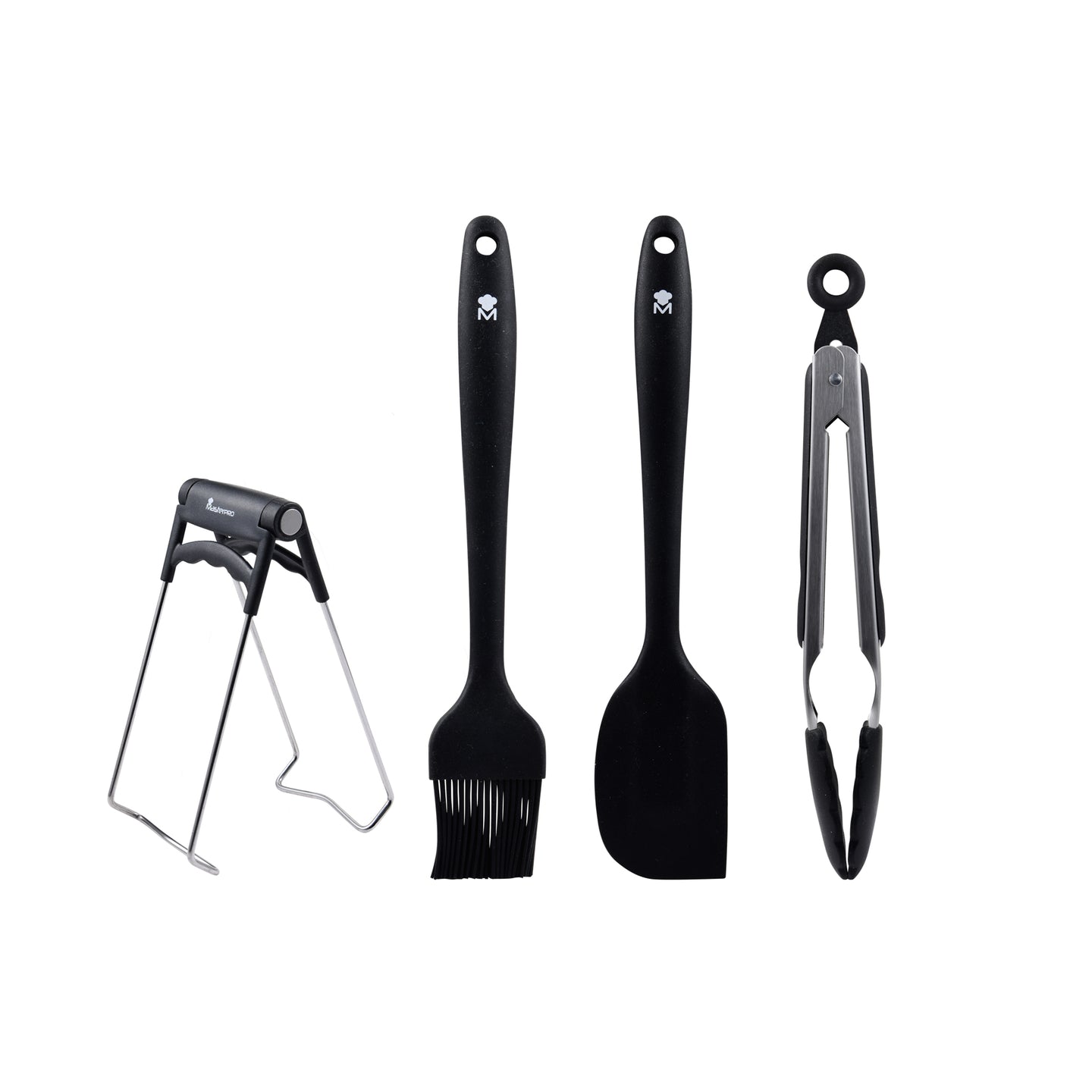 JUEGO DE 4PZS HERRAMIENTAS DE COCINA SILICONA FOODIES COLLECTION MP