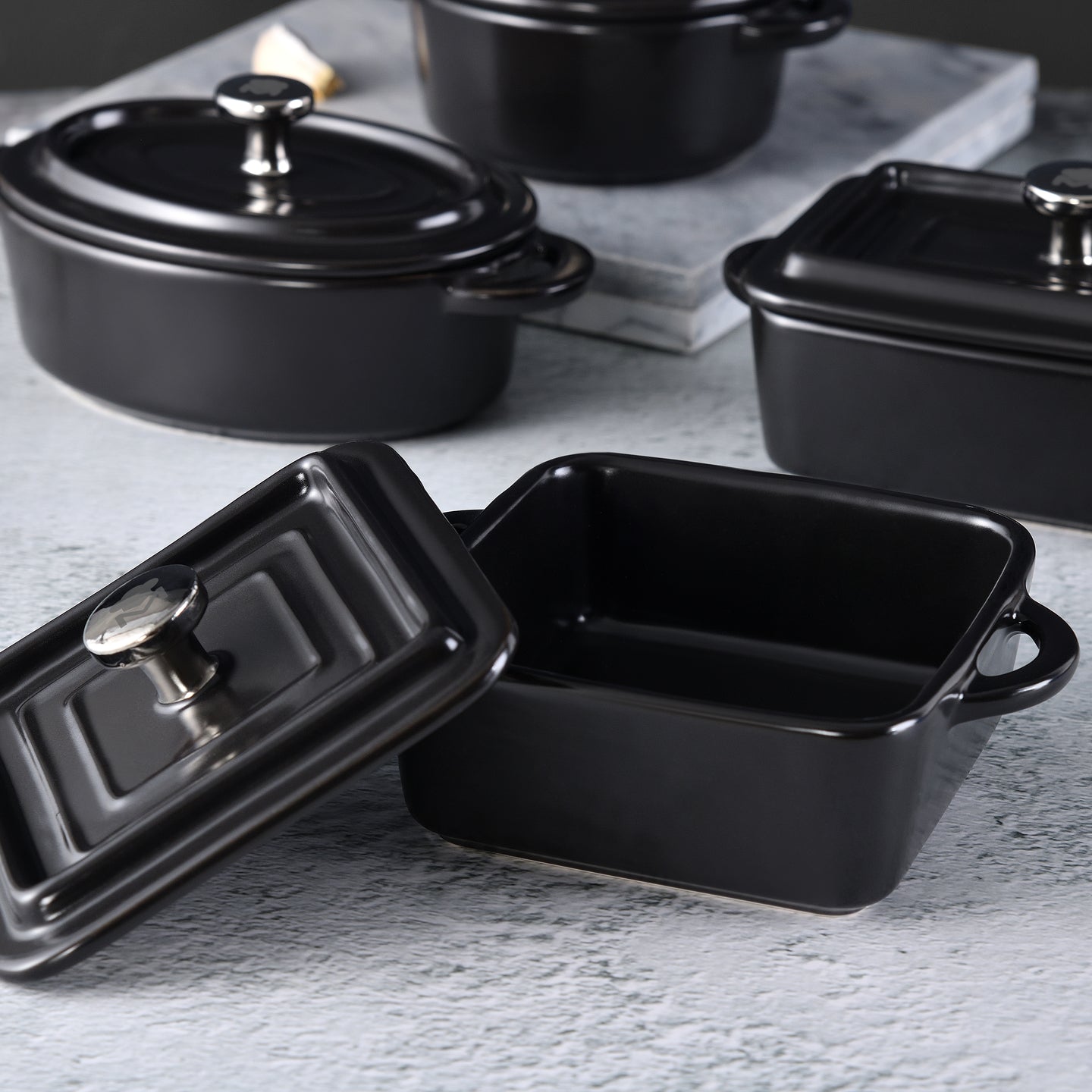 Mini cacerola con tapa cuadrada MasterPRO - Cook & Share (1)