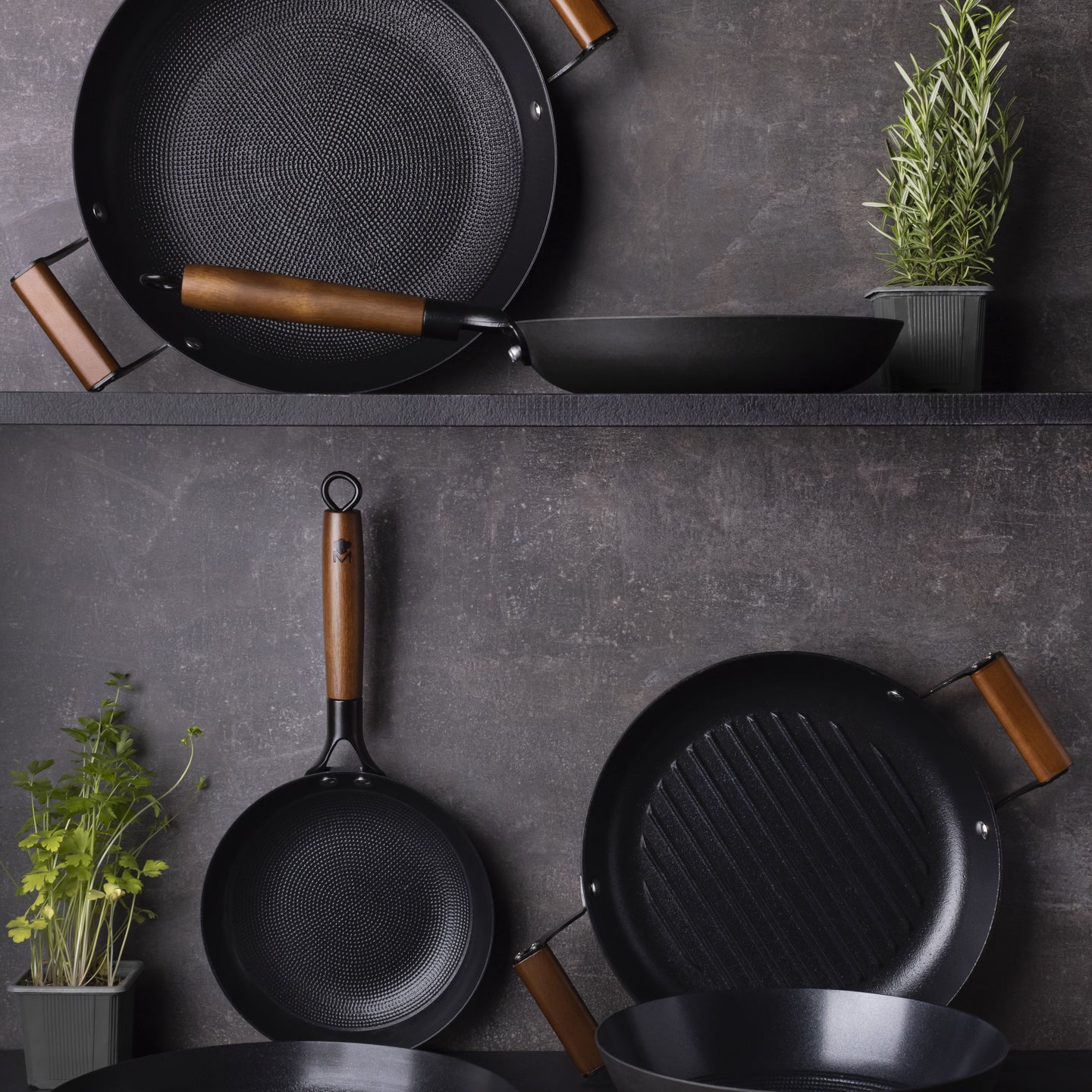 Plancha asador MasterPRO de Hierro prensado Ø28cm - Odin (3)
