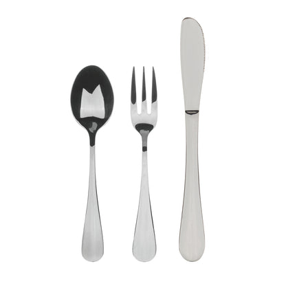 SET 3PC CUBIERTOS INFANTILES ACER.INOX MUNICH SILVER SHINY BG