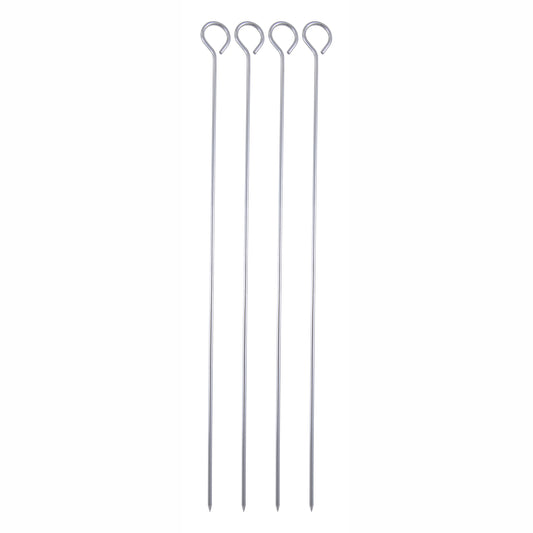 SET 4 PZS BROCHETAS ACERO INOX BBQ BG
