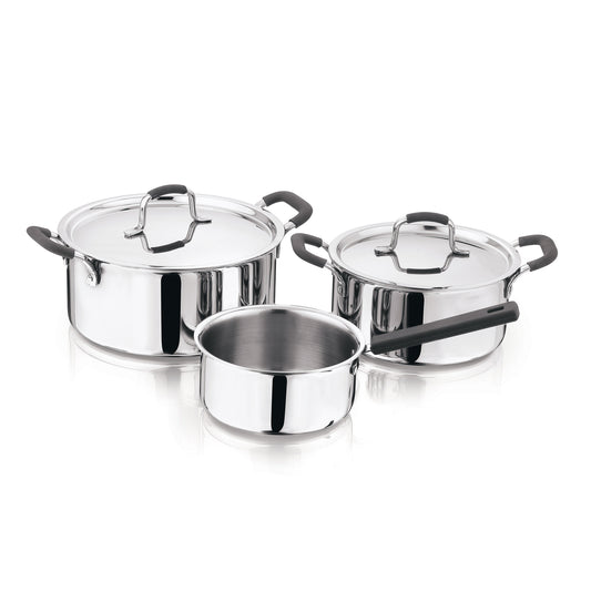 Batería de cocina MasterPRO tryply de acero inoxidable 5piezas - Foodies