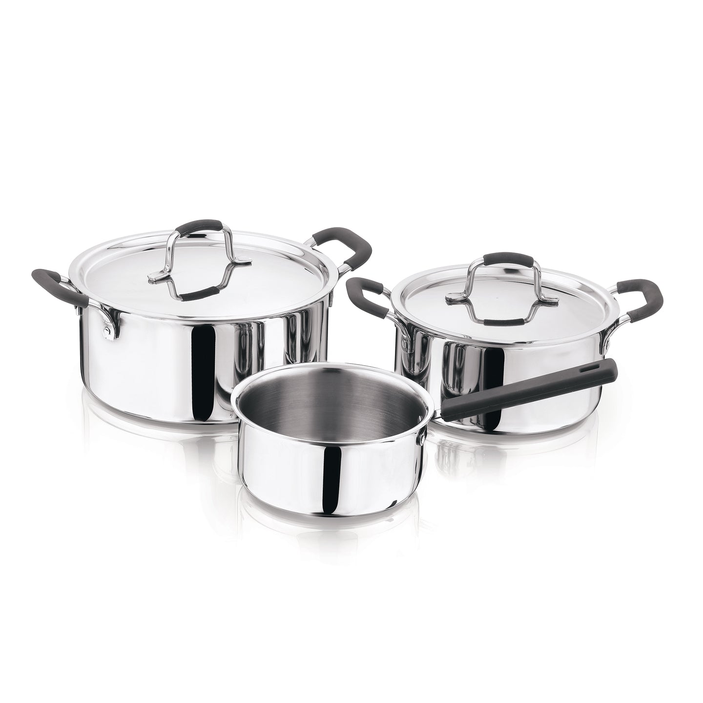 Batería de cocina MasterPRO tryply de acero inoxidable 5piezas - Foodies