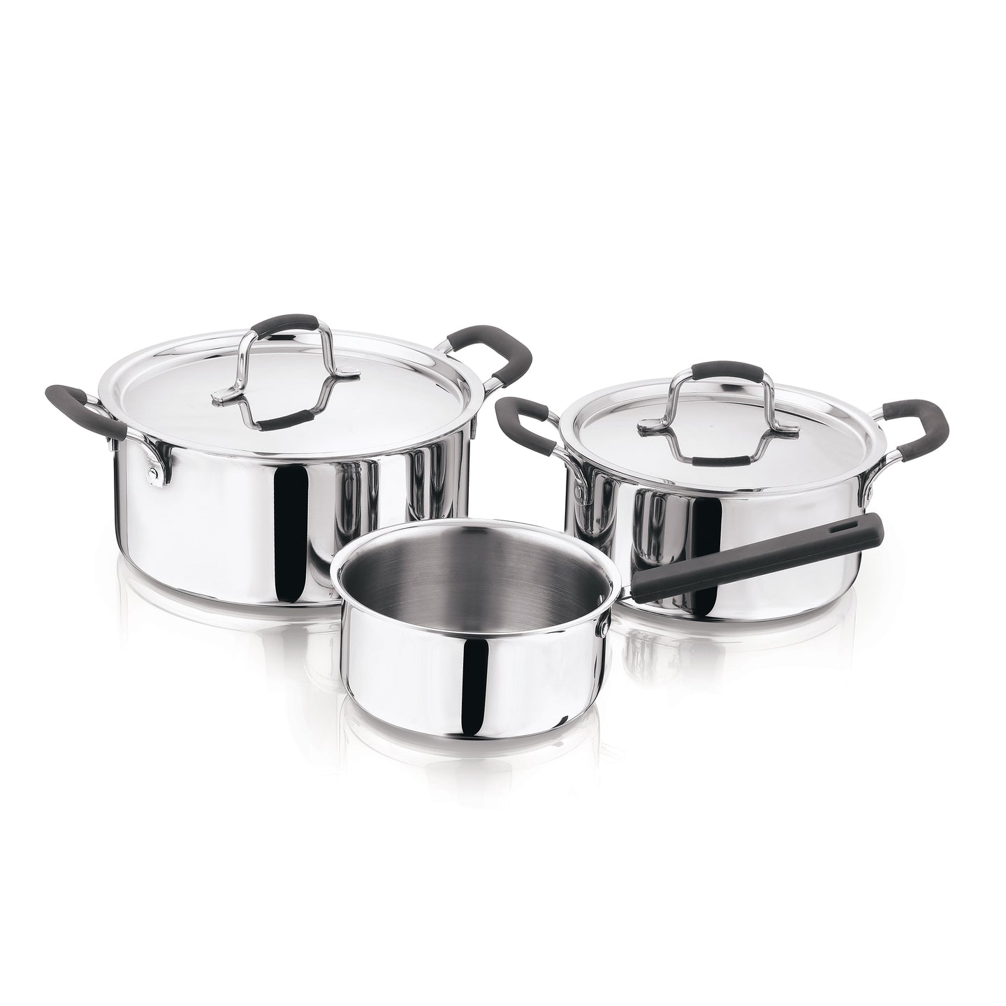 Batería de cocina MasterPRO 5piezas Tryply Acero inoxidable