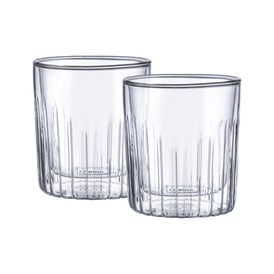 SET DE 2PCS VASOS 290ML BOROSILICATO DOBLE PARED MIXOLOGY MP