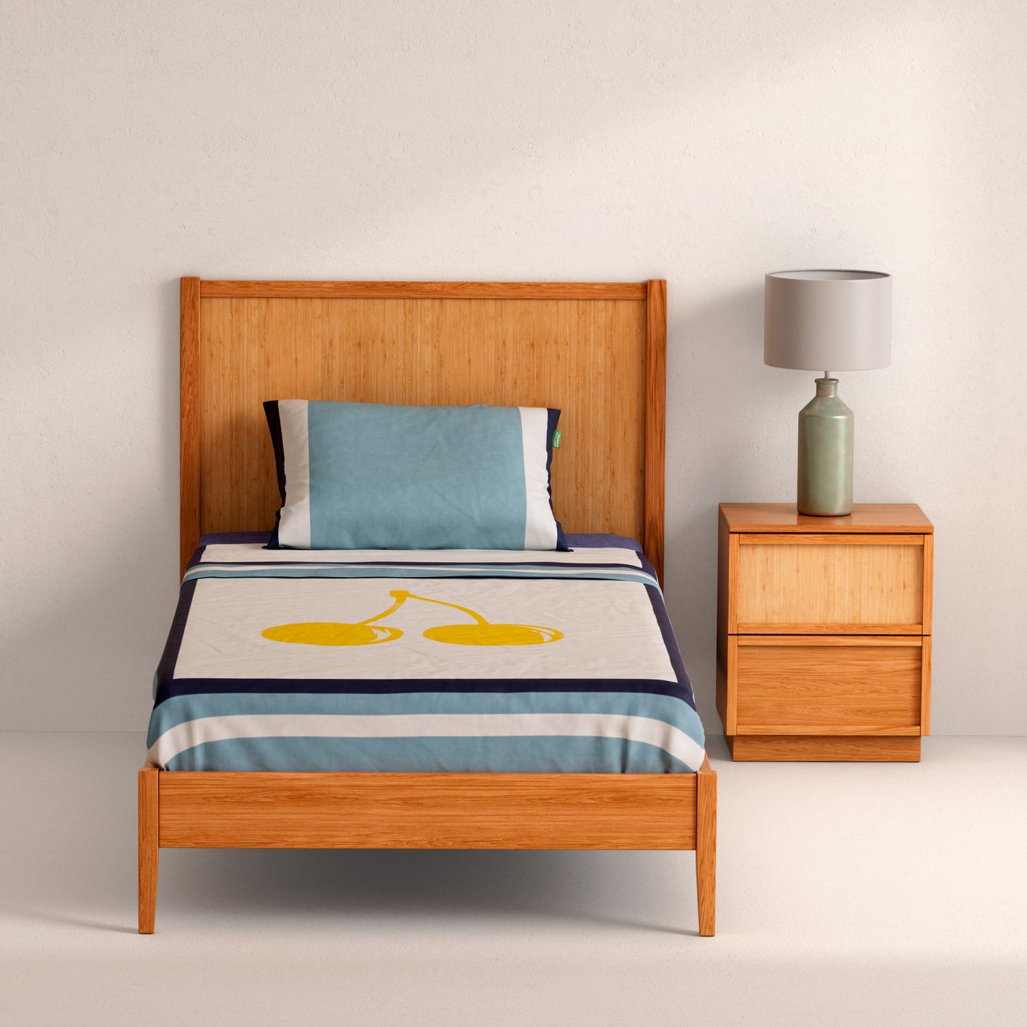 Sábanas y almohada Benetton fruits Cerezas - Cama 90cm (1)