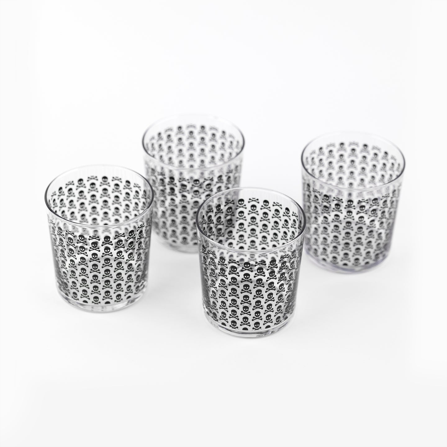 Set 4 Vasos de cristal Scalpers Calaveras 350ml