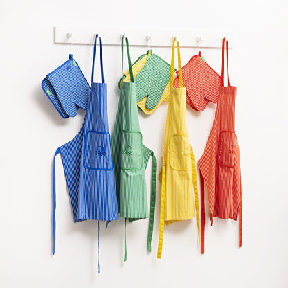 Delantal con manopla de horno y agarrador Benetton - Rainbow rayas (1)