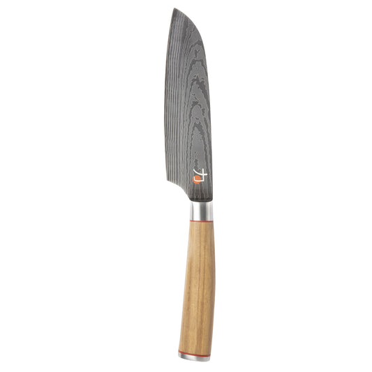 CUCHILLO SANTOKU 12.5CM ACERO INOXIDABLE CON MANGO DE MADERA DE OLIVO TETSU MP