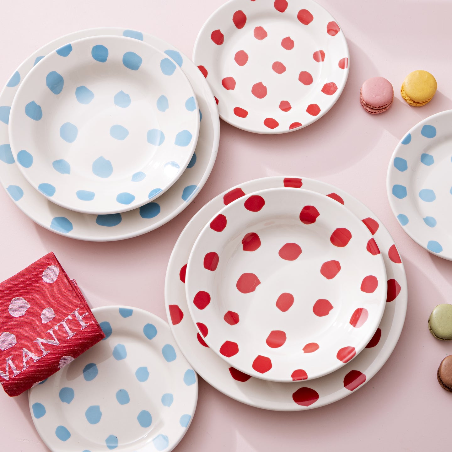 Set de 3 platos de postre Casa Samantha de gres 18cm (2)