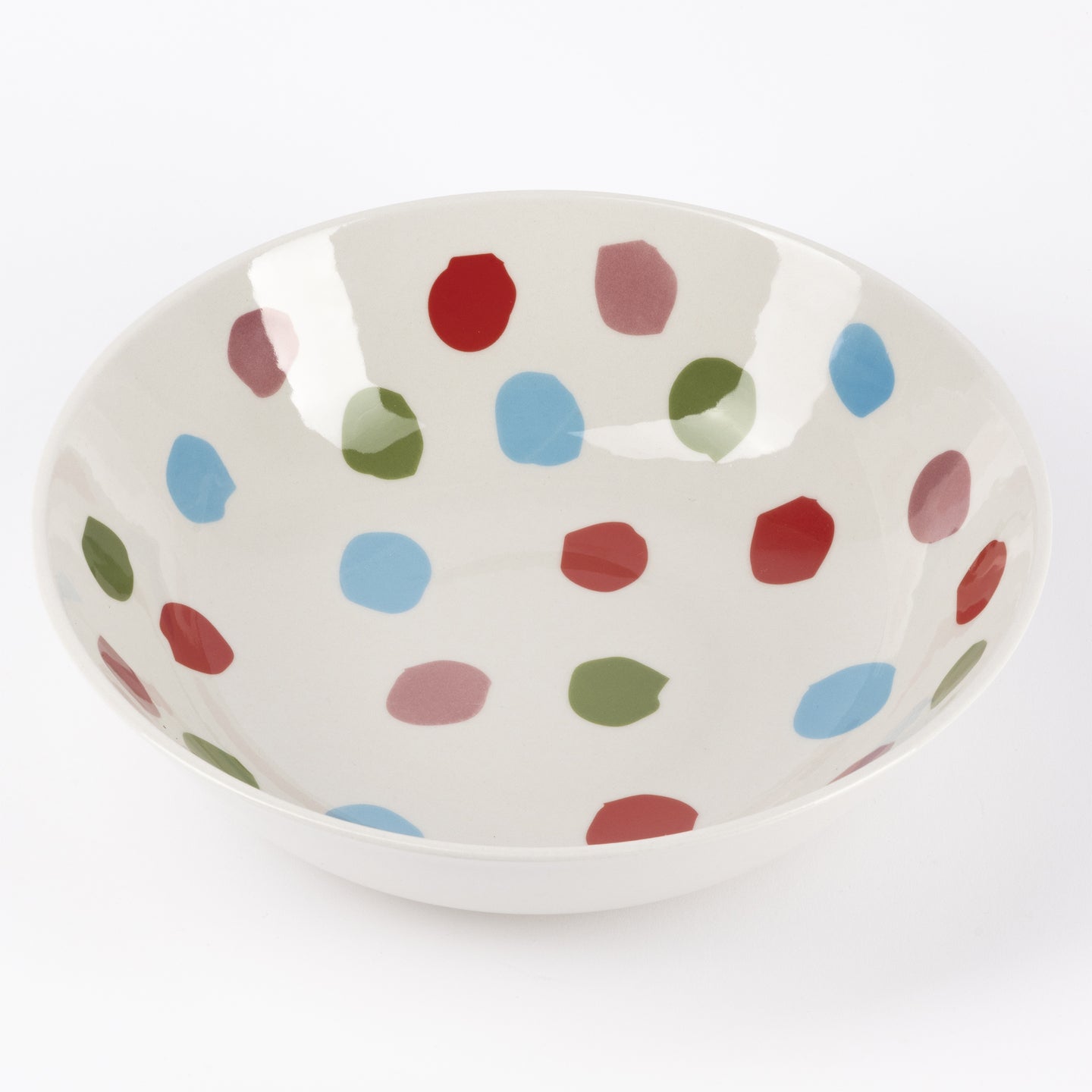 ENSALADERA 23X5CM GRES PUNTOS MULTICOLOR SABOR CASA SAMANTA