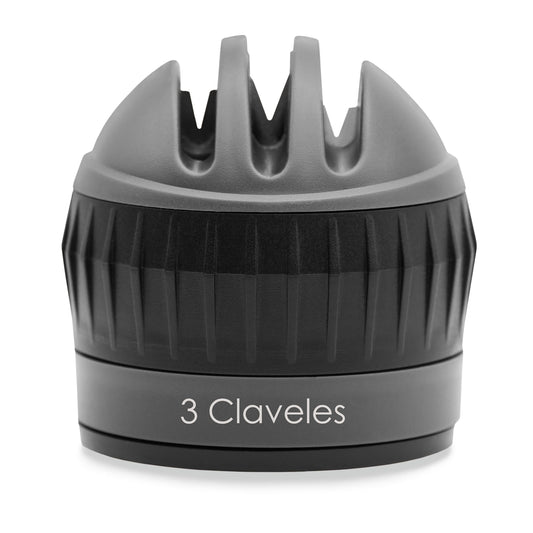 AFILADOR DE CUCHILLOS 3 PASOS C/VENTOSA 3CLAVELES