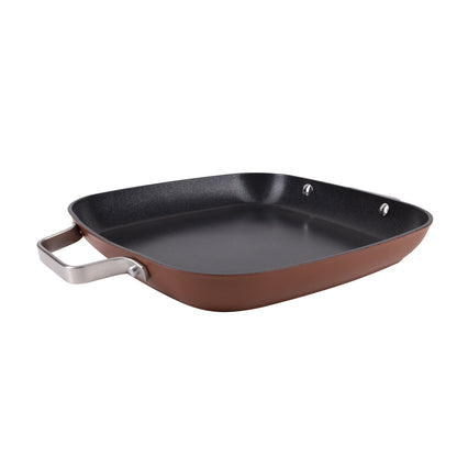 SARTEN ASADOR CUADRADA  28X4.0CM ALUMINIO FORJADO IND AGROS SG