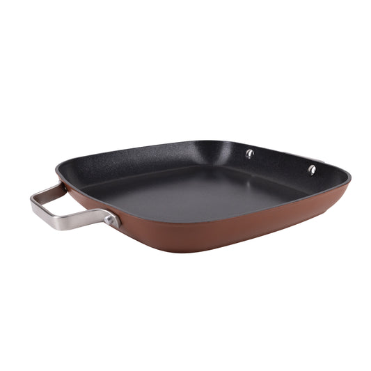SARTEN ASADOR CUADRADA  28X4.0CM ALUMINIO FORJADO IND AGROS SG