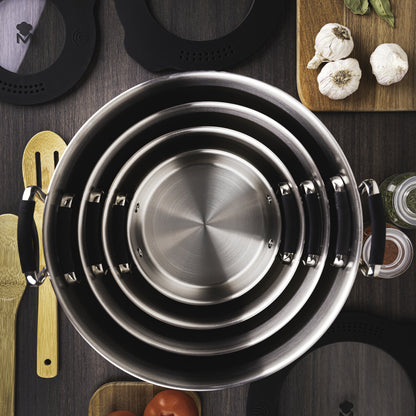 Batería de cocina MasterPRO de acero inoxidable 6 piezas - Smart (2)