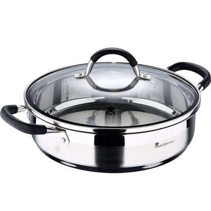 Cacerola baja MasterPRO de aluminio forjado 28 cm - Foodies Collection