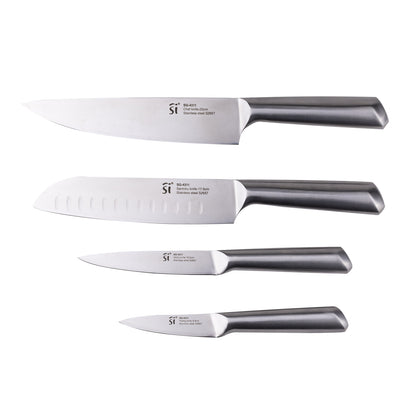 Set 4 cuchillos de cocina San Ignacio - Agros Reeco & SET 4PC CUCHILLOS ACERO INOX AGROS SG