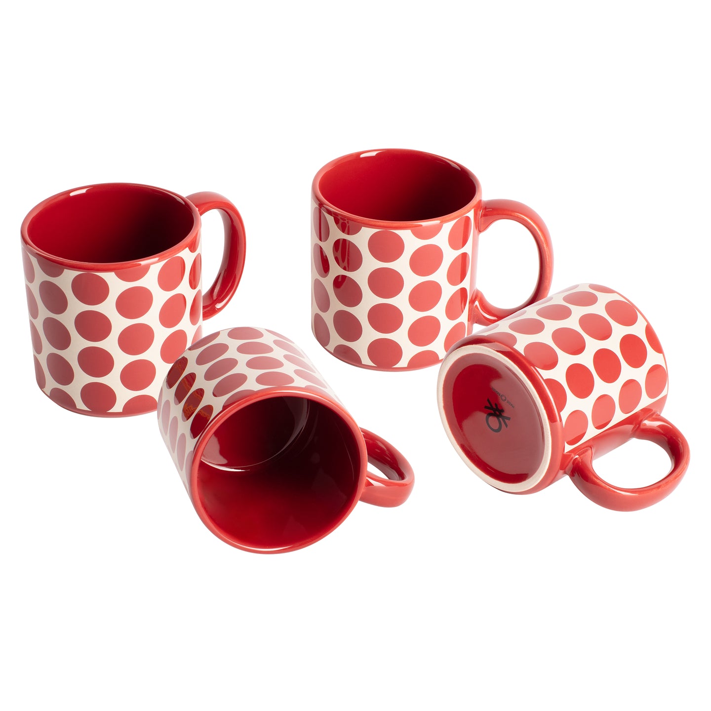 Set de 4 tazas de gres Benetton a topos - Fw23 (3)