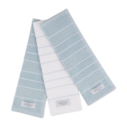 SET 3 PAÑOS DE COCINA 32X32 100% ALGODÓN 400GSM MENORCA SG