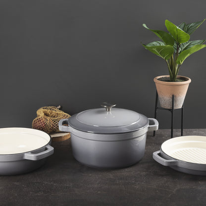 Batería de cocina MasterPRO de hierro fundido 7 piezas - Unique (2)